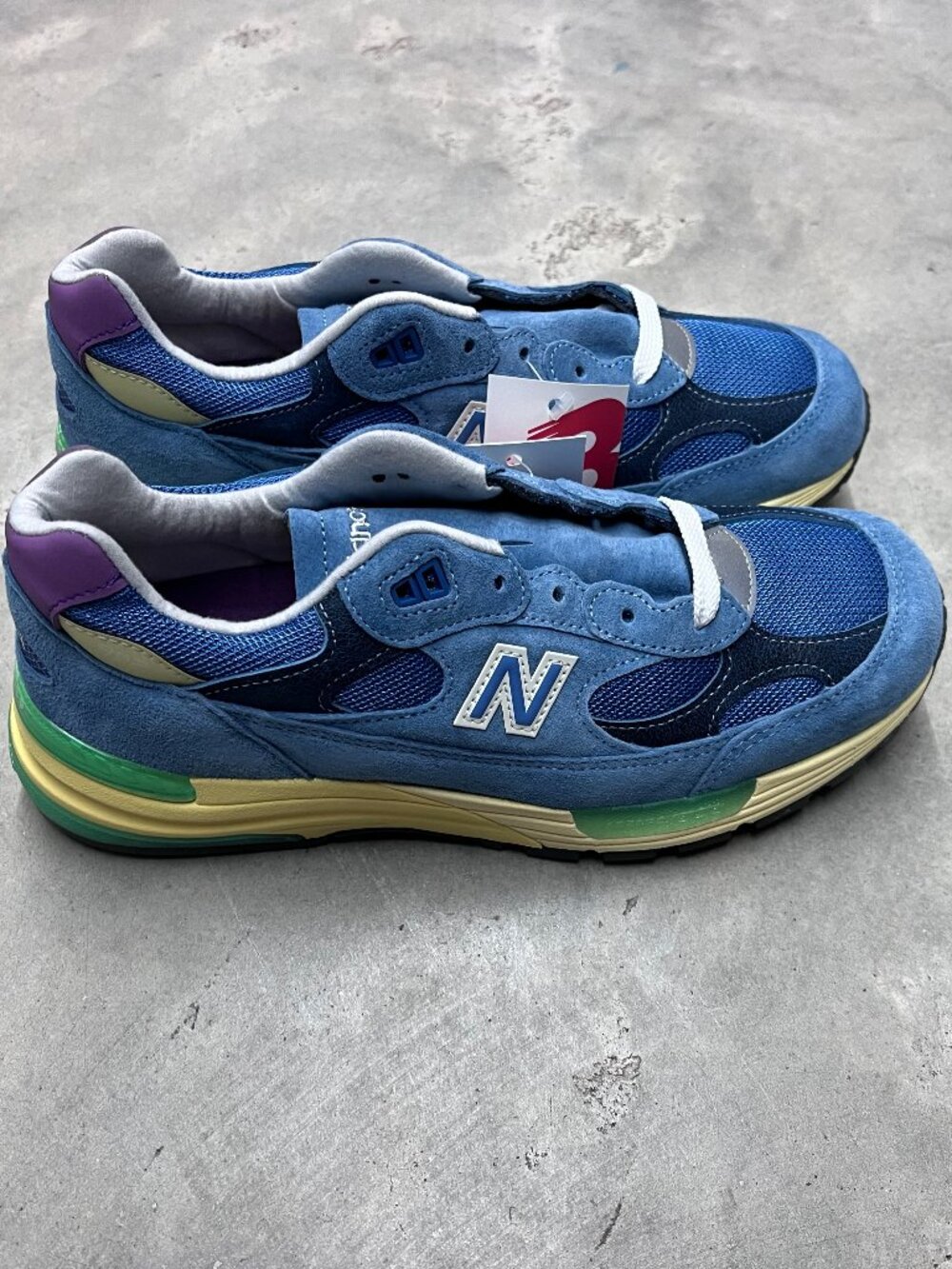 New Balance 992 MIUSA Sea Stone Green Apple Men's U9929NF - New - Picture 3 of 6